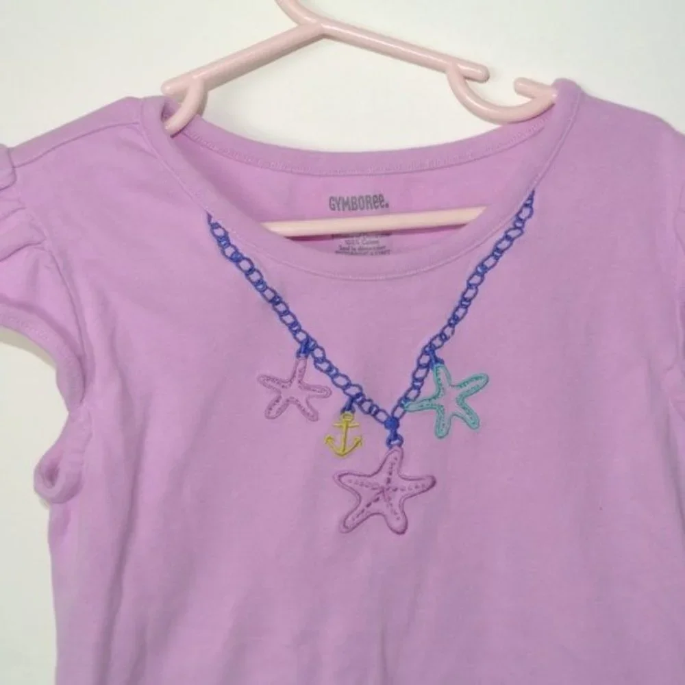 Gymboree Starfish Necklace Tee 7‎